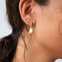 Hultquist Omani sol øredobber i forgylt sølv