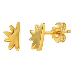 Hultquist Omani Mini sol øredobber i forgylt sølv