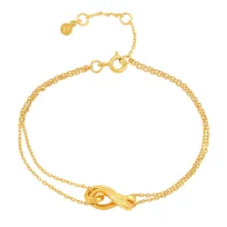 Hultquist Tiril armbånd i forgylt sølv