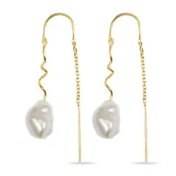 Hultquist Dione lange kjedeøreringer i forgylt sølv