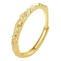 Nava Cyra justerbar ring i forgylt sølv