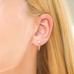 Nava Anisha øredobber i forgylt sølv