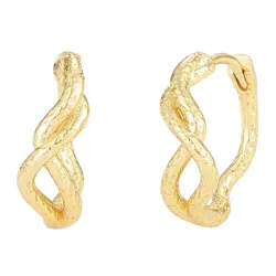 Nava Ahi creol med anheng i forgylt sølv