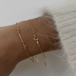 Nava Naga armbånd i forgylt sølv