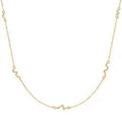 Nava Shesha halskjede i forgylt sølv