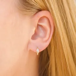 Nava Horus creol i forgylt sølv hvit zirkon