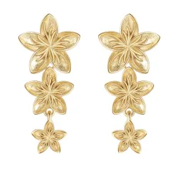 Nava Tiara øredobber i forgylt sølv