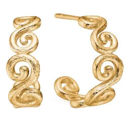 Studio Z Curiosity ørestikker i forgylt sølv