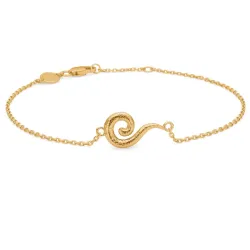 Studio Z Curiosity armbånd i forgylt sølv