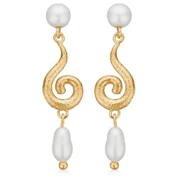 Studio Z Curiosity øredobber i forgylt sølv