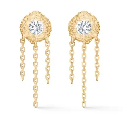 Studio Z Wild Cliff ørestikker i forgylt sølv hvit zirkon