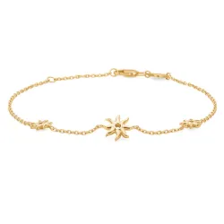 Studio Z Ocean Aura armbånd i forgylt sølv