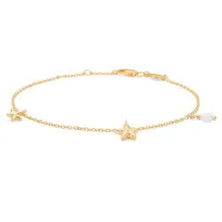 Studio Z Starfish Lustre armbånd i forgylt sølv