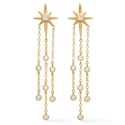 Studio Z Twinkle øredobber i forgylt sølv hvit zirkon