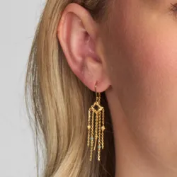 Studio Z Peak øredobber i forgylt sølv blå zirkon