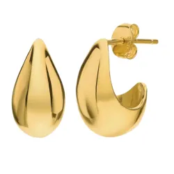 Khaai Studio Luma øredobber i forgylt stål