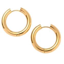 25 mm Khaai Studio Bold creol i forgylt stål