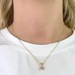 rundt anheng i 9 karat gull - Gold Collection