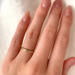 smal gull ring i 9 karat gull - Gold Collection