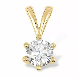 rundt anheng i 9 karat gull - Gold Collection