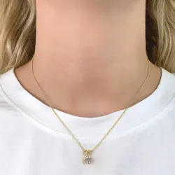 rundt anheng i 9 karat gull - Gold Collection