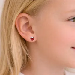 marihøne øredobber i sølv - Little Ones