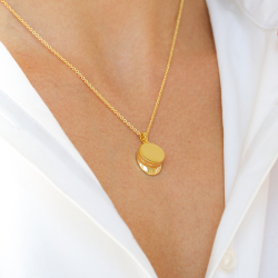 Støvring Design russelue  halskjede i forgylt sølv