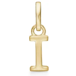 Støvring Design bokstav i anheng i forgylt sølv