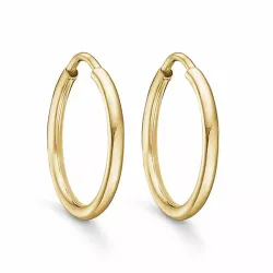 15 mm Støvring Design creol i 14 karat gull