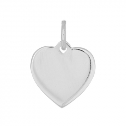 13 mm Siersbøl hjerte anheng i rodinert sølv