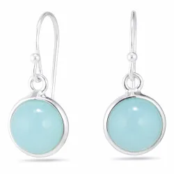 kule øredobber i sølv - Loom Stones