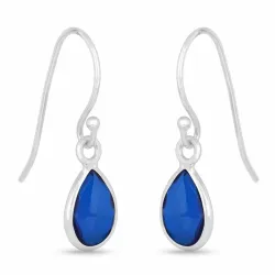 dråpe øredobber i sølv - Loom Stones