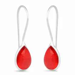 granat øredobber i sølv - Loom Stones