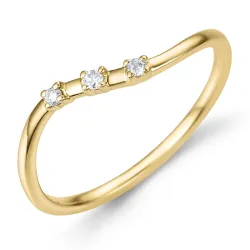 diamant ring i 9 karat gull 0,05 ct - Simple Diamonds