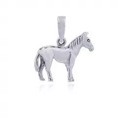 Elegant hester anheng i sølv