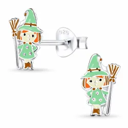 hekser barneøredobb i sølv - Little Ones