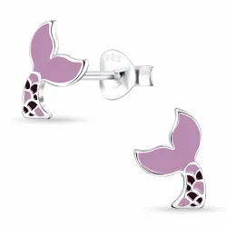 havfrue barneøredobb i sølv - Little Ones