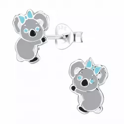 koalabjørn barneøredobb i sølv