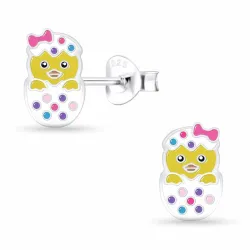 Kylling barneøredobb i sølv - Little Ones