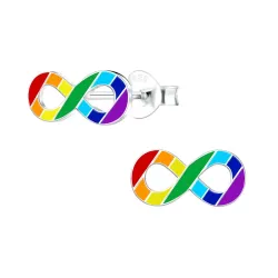 infinity barneøredobb i sølv - Little Ones