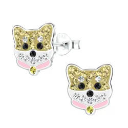 hunder barneøredobb i sølv - Little Ones