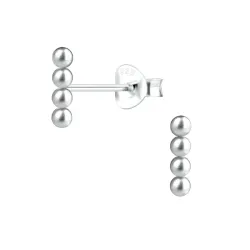 kule ørestikker i sølv