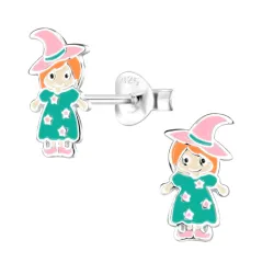 hekser barneøredobb i sølv - Little Ones