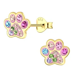 pote multifarget barneøredobb i forgylt sølv - Little Ones