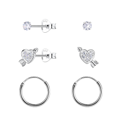 hjerte creol i sølv