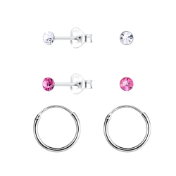 zirkon creol i sølv - Little Ones