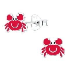 krabbe øredobber i sølv - Little Ones