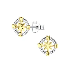 barneøredobb i sølv med forgylt sølv - Little Ones