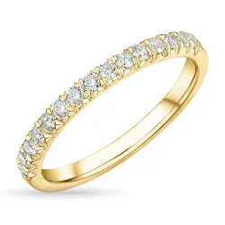 zirkon ring i 9 karat gull