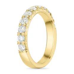 zirkon gullring i 9 karat gull